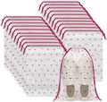 Shoe Bags for Travel, Waterproof Drawstring Shoe Bags for Packing | 13.8" x 11.8" Large Dustproof Portable Travel Shoe Storage Bags Travel Essentials Women by Unknown