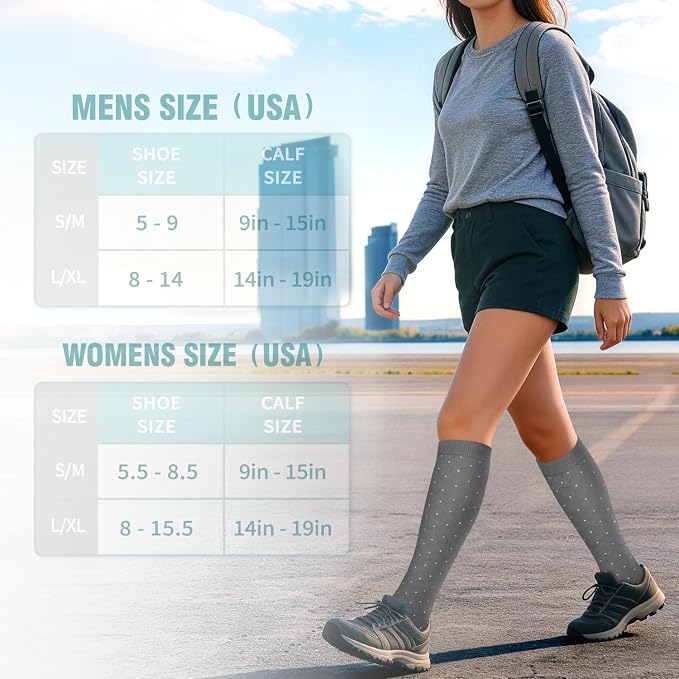 Copper Compression Socks for Women & Men (6 pairs) - Best Support for Nurses, Running, Hiking, Recovery - Image 6