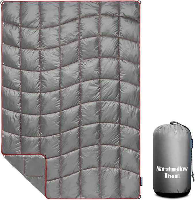 Camping Blanket,MINI Puffy Blanket Lightweight Windproof Water Resistant for Outdoors,Hiking,Beach,Car,Picnic,Stadium by MarshmallowDream