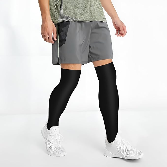 CHARMKING 3 Pairs Thigh High Compression Socks for Women and Men 15-20 mmHg Boost Circulation and All Day Comfort - Image 2
