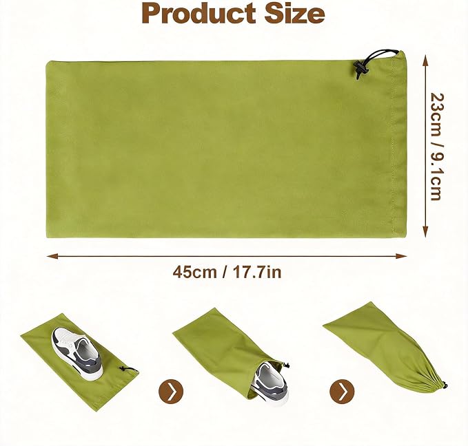 10 Pcs Single Shoe Bags for Travel, Dustproof Drawstring Travel Shoe Bag | 18"X9"shoe travel bag for Packing, Shoe Bag storage Sneaker Travel Bags, Washable Reusable dust bags for Handbags Shoes Toys - Image 4