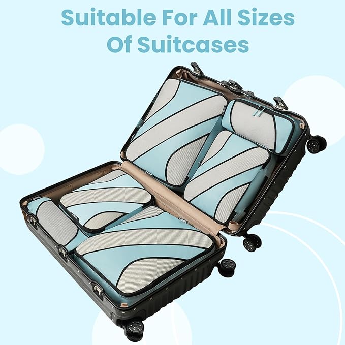 BAGAIL 6 Set Packing Cubes,Travel Luggage Packing Organizers - Image 7