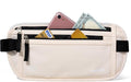 Money Belt - Slim Passport Holder RFID Blocking Travel Wallet Undercover Fanny Packs for Men Women - Beige by AIKELIDA