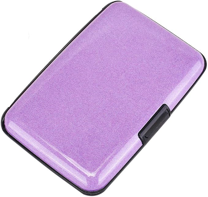 RFID Blocking Credit Card Protector Case Holder Wallet for Men Women | RFID Blocking Credit Card Protector Aluminum ID Case Hard Shell Business Card Holders Metal Wallet for Men or Women - Image 4