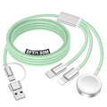 Travel Essentials for Apple Watch Charger,iPhone Charger,3 in 2 Type C/Lightning/Magnetic Travel Charging Cable,Portable Multi Charging Cable for Apple Watch, iPhone 17‑11,Samsung S26,Car,iPad-5FT by Accessoriesforphoneandelectricproducts