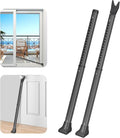 AceMining 2 Pack Door Security Bar, Patio Door Lock, 20-50 in | Sliding Glass Door Security Bar for Patio Door, Window Security and Door Stopper Protection, Grey by AceMining