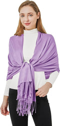 Soft Silky Pashmina Shawl Wraps Solid Colors Scarf for Wedding Evening Dresses by Ronfoxi