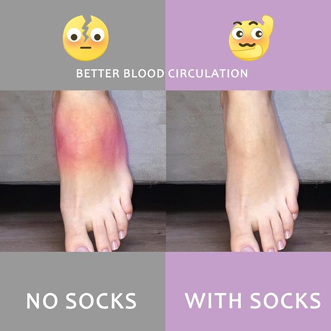 fenglaoda Compression Socks for Women Men Support Circulation 6 Pairs Socks For Nurse, Travel, Flight - Image 3