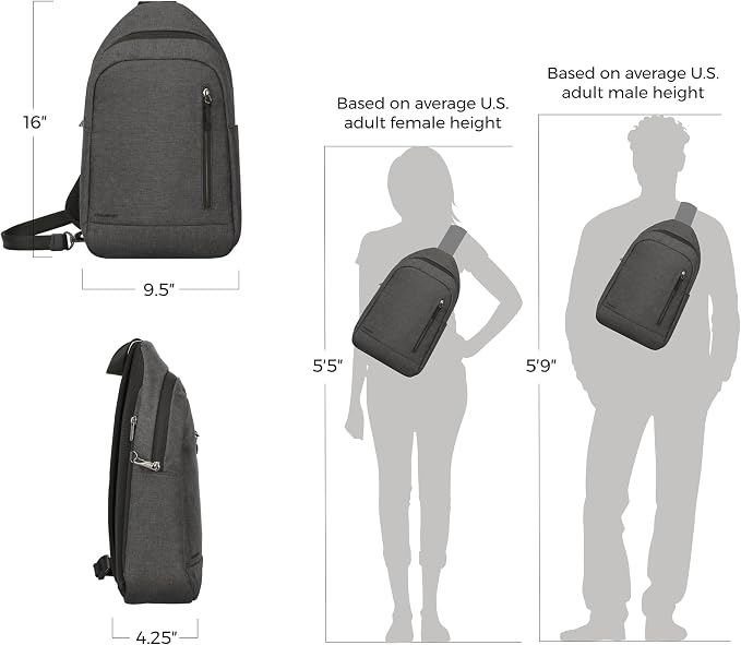 Travelon Anti Theft Urban Sling Bag - Image 5