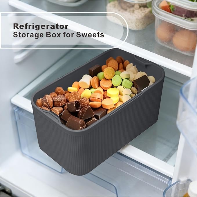 Lockable Storage Box,Medicine Lock Box Travel Case,Refrigerator Bin Container for Food,Medicines,Snacks,Locking Mobile Cell Phone Device Jail,Lockbox for Office,Home,School,Father Gift (Navy Plus) - Image 7