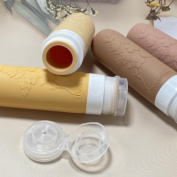 Silicone Travel Bottles for Toiletries, TSA Approved Leak-Proof Toiletry Containers for Airplane & Vacation - Image 4
