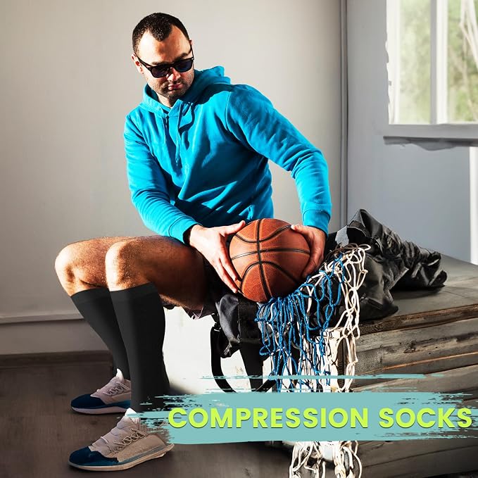 Copper Compression Socks 15-20 mmHg for Men & Women 8 Pairs – Circulation Support for Nurses, Travel, Running, Hiking, Soccer - Image 3