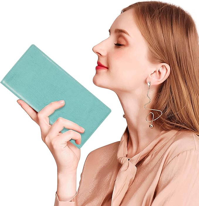 Ultra Slim Thin Leather Women Wallet RFID Blocking Credit Card Holder Bifold Long Ladies Billfold - Image 8