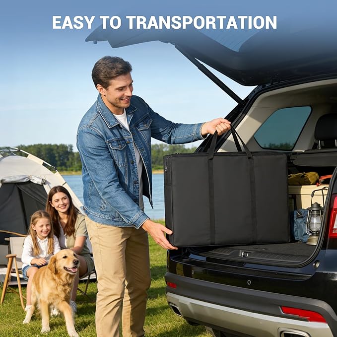 Folding Camping Kitchen Table Storage Bag for GCI-600D Table Bag | 600D Waterproof Cook Station Carry Bag for Folding Picnic/Camp Tables with Durable Zipper, 35 L x 6" W x 22" H - Image 6