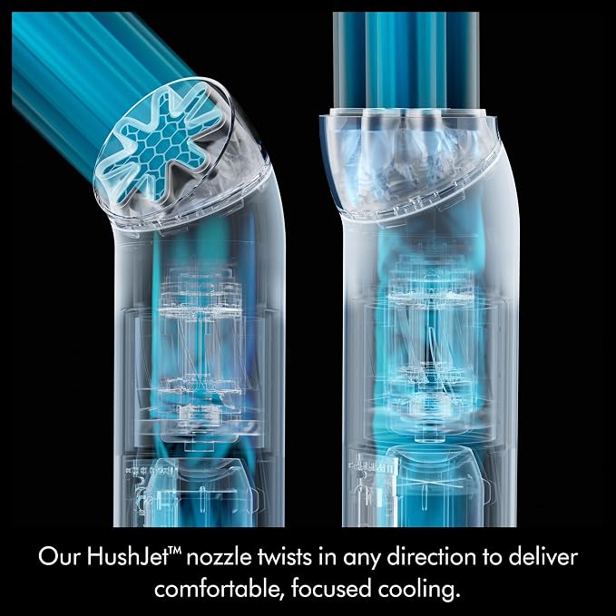 Dyson HushJet Mini 3-in-1 Bladeless Personal Fan (Stone/Blush) | Powerful, Quiet Evaporative Cooling | Handheld, Wearable & Desktop, 25 m/s Max airflow, 5 Speeds + Boost, 6 hr Runtime - Image 6