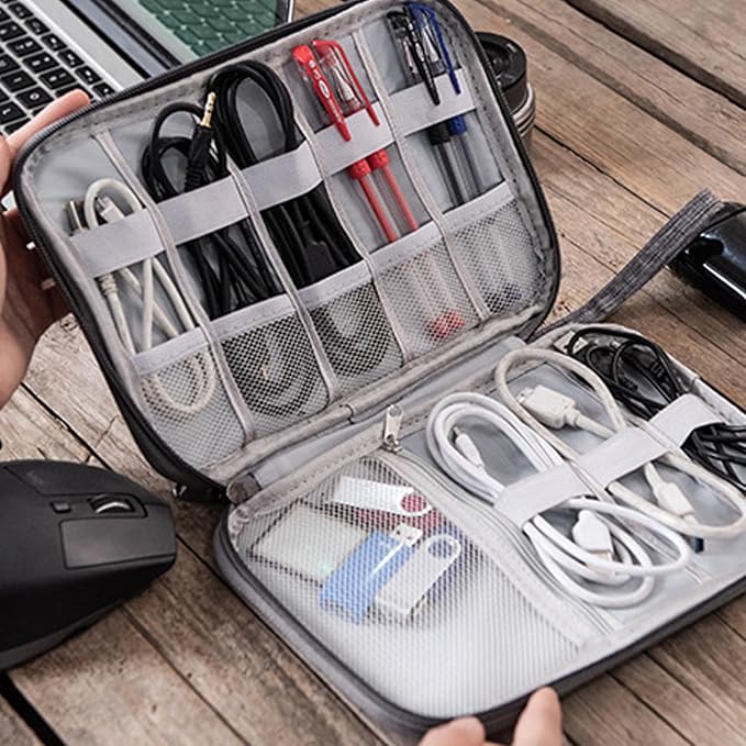 Organizer Case Small Electronic Devices USB Charger Accessories Mouse Phone Cable SD Power Bank Earphone - Image 3