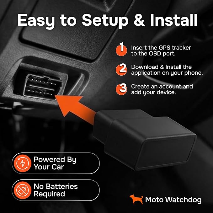 GPS Tracker for Vehicles, No Subscription, No Monthly Fee | Real-Time Location, Mileage Tracking, Speeding Monitoring, Route History, Geofence, Geofence, OBD, for Fleets & Families - Image 5