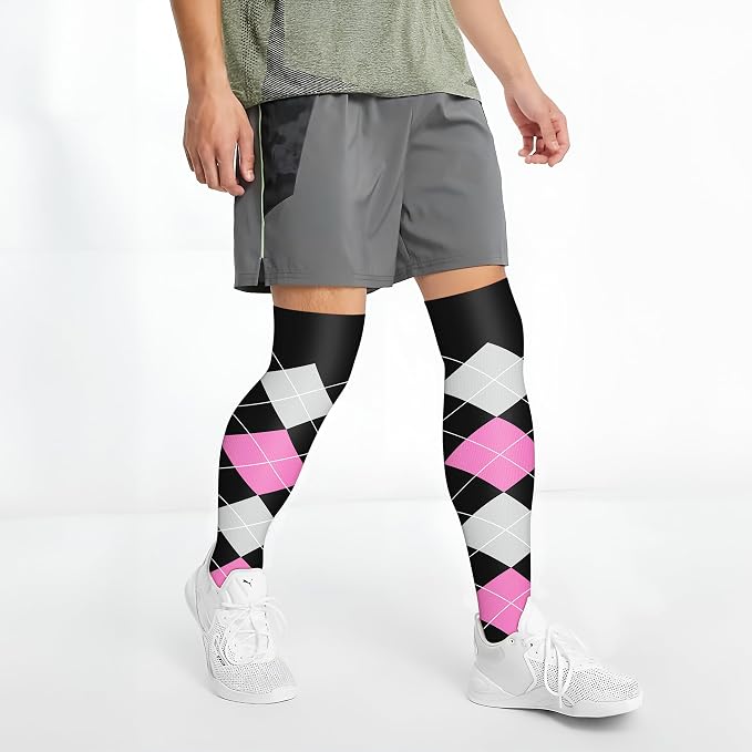 CHARMKING 3 Pairs Thigh High Compression Socks for Women and Men 15-20 mmHg Boost Circulation and All Day Comfort - Image 2