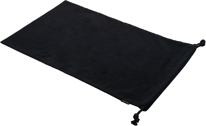 ZENPAC Cloth Bags, Black Duster Flannel Boot Storage with Drawstring Closure, Washable Breathable Cotton Fabric for Shoe, Luggage, 12.5x20.5, 2 Pack - Image 3