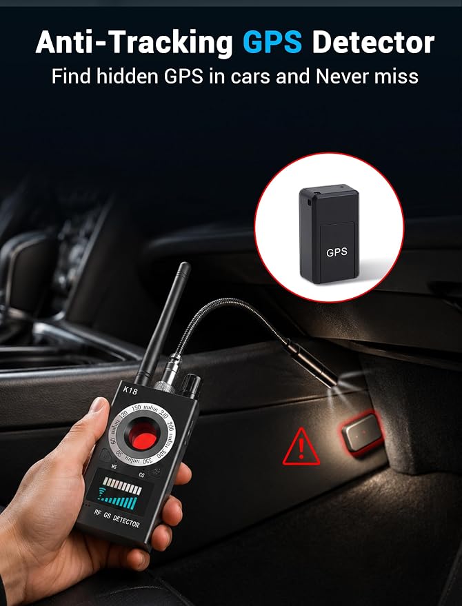 Hidden Camera Detectors, 3-in-1 GPS Tracker Detector, Bug Detector, Ultra-Long Battery Life, RF Detector for Airbnb, Hotels, Bathroom, Home, Office - Image 4