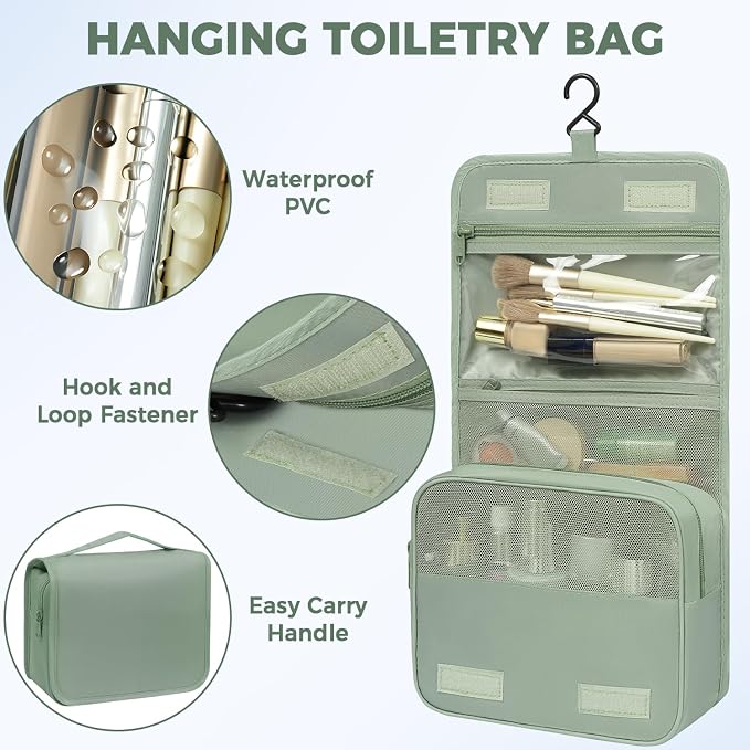 BAGAIL 9 Set Packing Cubes with Packing List Luggage Packing Organizers for Travel Accessories (Matcha Green) - Image 6