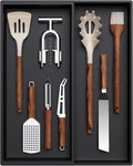 Lifewit Utensil Organizer for Kitchen Drawer, Expandable Cooking Tray | Adjustable Cutlery Flatware Holder, Plastic Silverware Spatula Tools Storage Divider, 7.5-12.9 x 16.1", Black by Lifewit