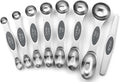 Spring Chef Stainless Steel Magnetic Measuring Spoons Set of 8, Gray | Stackable Metal Teaspoon & Tablespoon Measuring Spoons with Leveler for Dry & Liquid Ingredients, Dual Sided, Dishwasher Safe by SpringChef