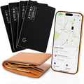4-Pack 2026 Air Card Tag Tracker Wallet Tracker Card| Ultra Slim 0.07in, IP68 Waterproof | Works with Find My (iOS) | for Wallets, Keys, Luggage,Bags by J-TechDigital