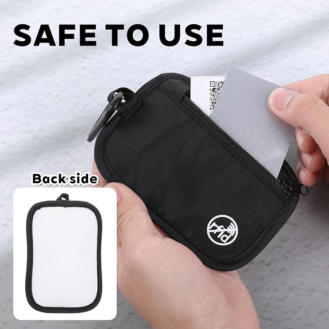Clip Stash Pouch Minimalist Hidden Storage Wallet Lightweight Zipper Organizer Pouch Bag for Cards Boarding Pass ID Money - Image 3