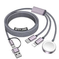 Travel Essentials for Apple Watch Charger,iPhone Charger,3 in 2 Type C/Lightning/Magnetic Travel Charging Cable,Portable Multi Charging Cable for Apple Watch, iPhone 17‑11,Samsung S26,Car,iPad by Accessoriesforphoneandelectricproducts