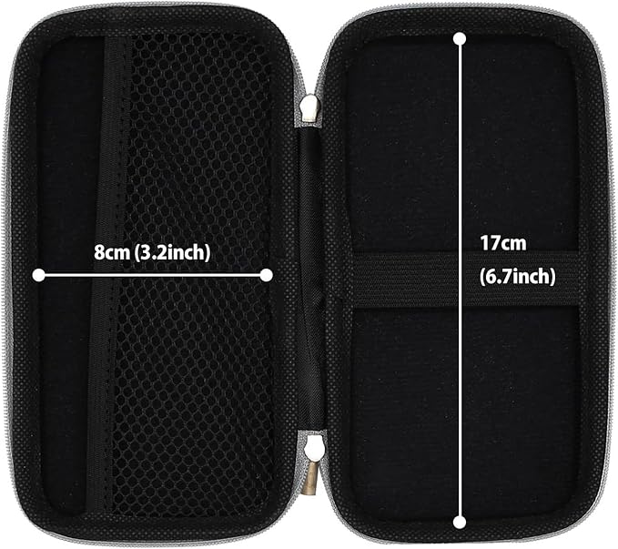 iMangoo Travel Essential Electronics Organizer Charger Case Carrying Pouch | 6.5x3.2x1" Power Bank Tech Accessories Protective Storage Shockproof Portable Purse Men Women School Office Trips Must Have - Image 4