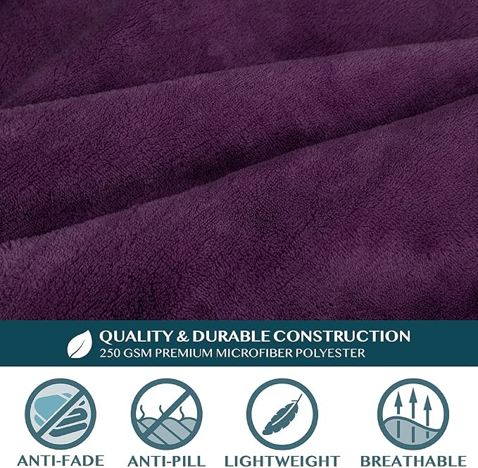 PAVILIA Blanket with Sleeves for Adult Women Men, Soft Warm Wearable Blanket Fleece Wrap Throw, Robe Blanket Gift - Image 8