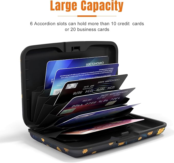 Rimilak Aluminuml Credit Card Holder,Cute Dog | Mini Credit Card Wallet RFID Blocking Slim Metal Hard Case for Women Men - Image 4