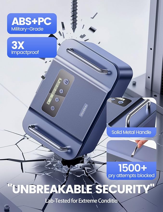 Vaydeer Metal Timed Lock Box with Handles, Phone Lock Box with Timer | Safe Metal Lock Box with 365-Day Secure Locking, USB-C Charge and Child Lock for Focus, Digital Detox and Self-Control - Image 5