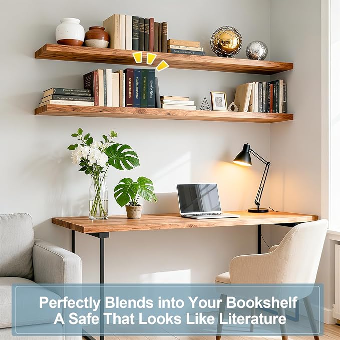 Decorative Book Safe with Key Lock | 10.82" x 7.67" x 1.77" - Image 6