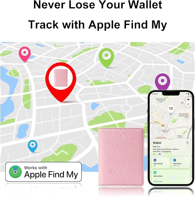 Smart Bluetooth Tracker Card Works with Apple Find My (iOS only) App | Item Finders Card,Keys Finder and Item Locator for Keys,Bags,Luggage,passport,ect.Replaceable Battery - Image 2