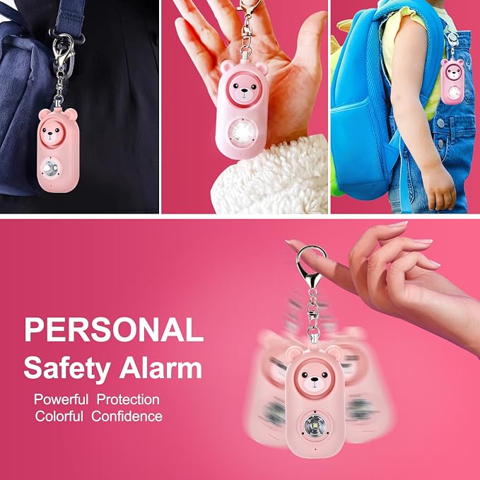 Personal Alarm for Women – 130dB Loud Rechargeable with Led Strobe Light, Self Defense Safety Alarm Keychain for Kids Elderly, Safe Sound Emergency Siren in Danger - Image 6
