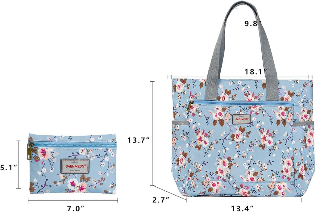GAENMESN Women's Lightweight Waterproof Tote Bag Durable Designer Handbag with Zipper Travel Commute Everyday Use - Image 5