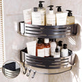 2-PackCorner Shower Caddy,Adhesive Grey Caddy,No Drilling Bathroom Storage | Bathroom Organizer And Storage,No-drill adhesive corner caddy, Estantes Para Baño,shower caddy for kitchen or study by WeavingWarmth