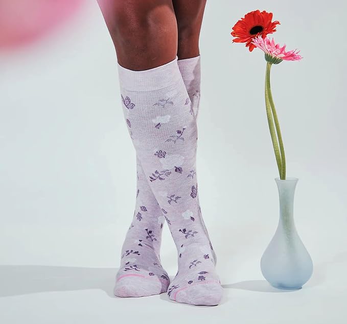 Dr. Motion 3 Pairs Therapeutic Graduated Compression Women's Knee-hi Socks - Image 2