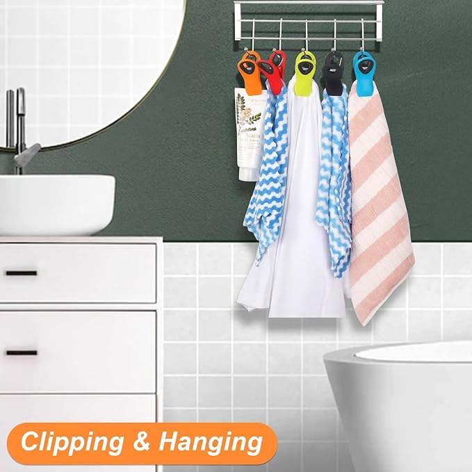 JETMORE 20 Pack Chip Clips, Food Clips, Magnetic Bag Clip for Chips, Snack | Built-in magnets add fridge-side storage, heavy-duty chip clips seal snacks, while kitchen clips keep pantry bags organized - Image 6