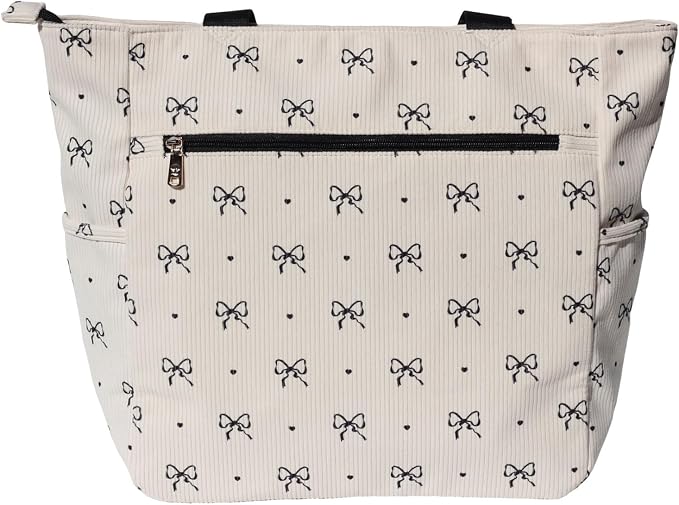 ESVAN Original Floral Tote Bag Large Shoulder Bag with Multi Pockets for Gym Travel Beach Daily Bags - Image 5