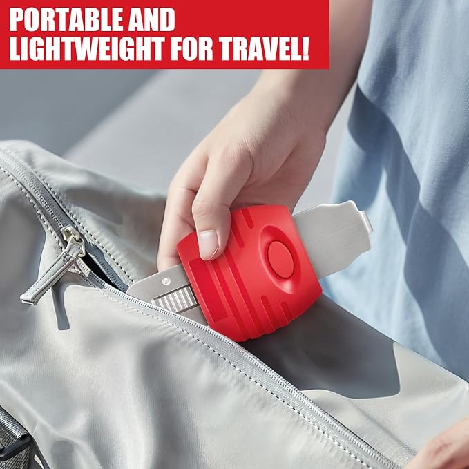 Portable Door Lock for Travel & Home - Hotel Door Locks for Travelers Security, Durable Travel Safety Device for Apartment Airbnb College, Home Security, Travel Essentials, Easy to Use - Image 4