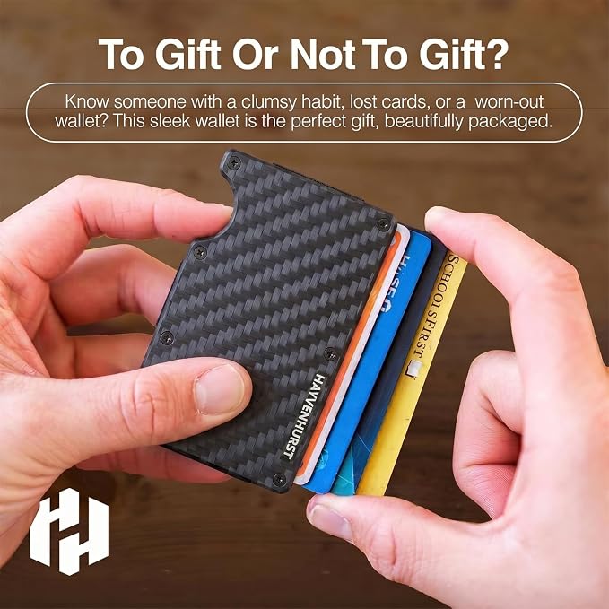 Wallet for Men - Slim RFID Blocking Metal Wallet with Money Clip, Minimalist Front Pocket Credit Card Holder, Small Mens Wallet - Image 5