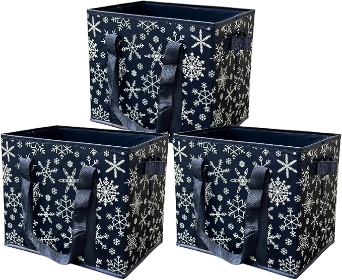 DURASACK Grocery Tote 3-Pack All-Purpose Collapsible Totes with Handles Kitchen Reusable Grocery Bags by DURASACK