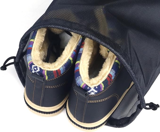 Gloppie Shoe Bags for Travel, Shoe Storage Bag with Drawstring, Packing Organizer for Sneakers, Gym, Luggage, Closet, Weekender Overnight Travel Essentials - Image 8