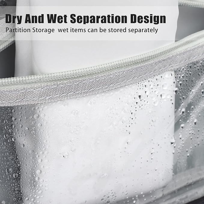 Toiletry Bag for Women Men, Waterproof Hanging Toiletry Bags | Portable Foldable Travel Wash bag, with Hanging Hook, Shaving Bag for Bathroom Shower - Image 5