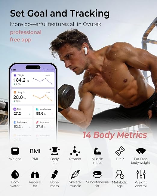 Smart Scale for Body Weight, BMI, Body Fat, 400 lbs, FSA Eligible | HSA Eligible, Professional Bathroom Digital Scale with Muscle Mass Accurate Bluetooth Home User Health Equipment Sync Apps - Image 5