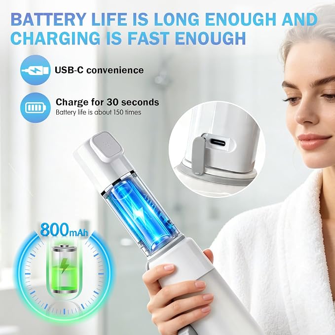 Portable Bidet for Travel - Rechargeable Electric Handheld Travel Bidet Sprayer for Women & Men Waterproof, Travel Bidet for Postpartum & Personal Hygiene | Rechargeable Electric Handheld Travel Bidet Sprayer for Women & Men Waterproof, Travel Bidet fo... - Image 3