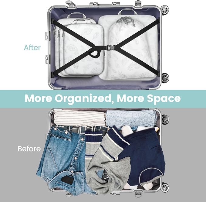 Cambond Compression Packing Cubes for Travel - Luggage Suitcase Organizer | Compression Zip Design for Space-saving, Expandable, Lightweight, Keep Clothes Sorted, Luggage Space Tidy, Carry on Pack Fast - Image 6